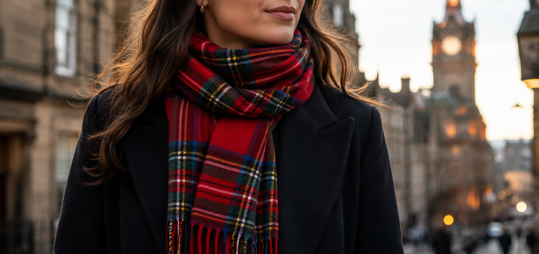 5 ways to wear a tartan scarf this season