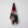 Recycled Wool Lifestyle Blanket - Red/Green Check