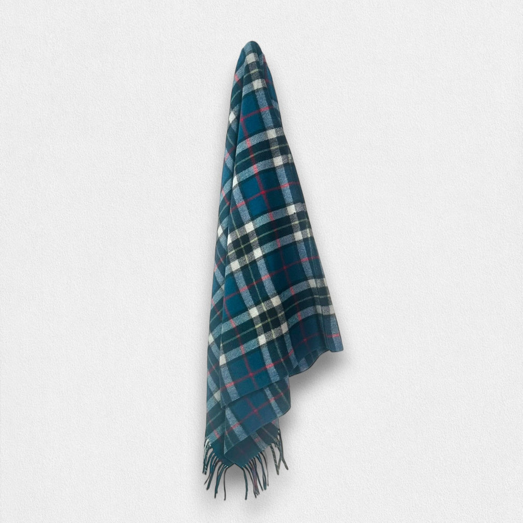 Thomson Blue - 100% Recycled Wool Tartan Blanket