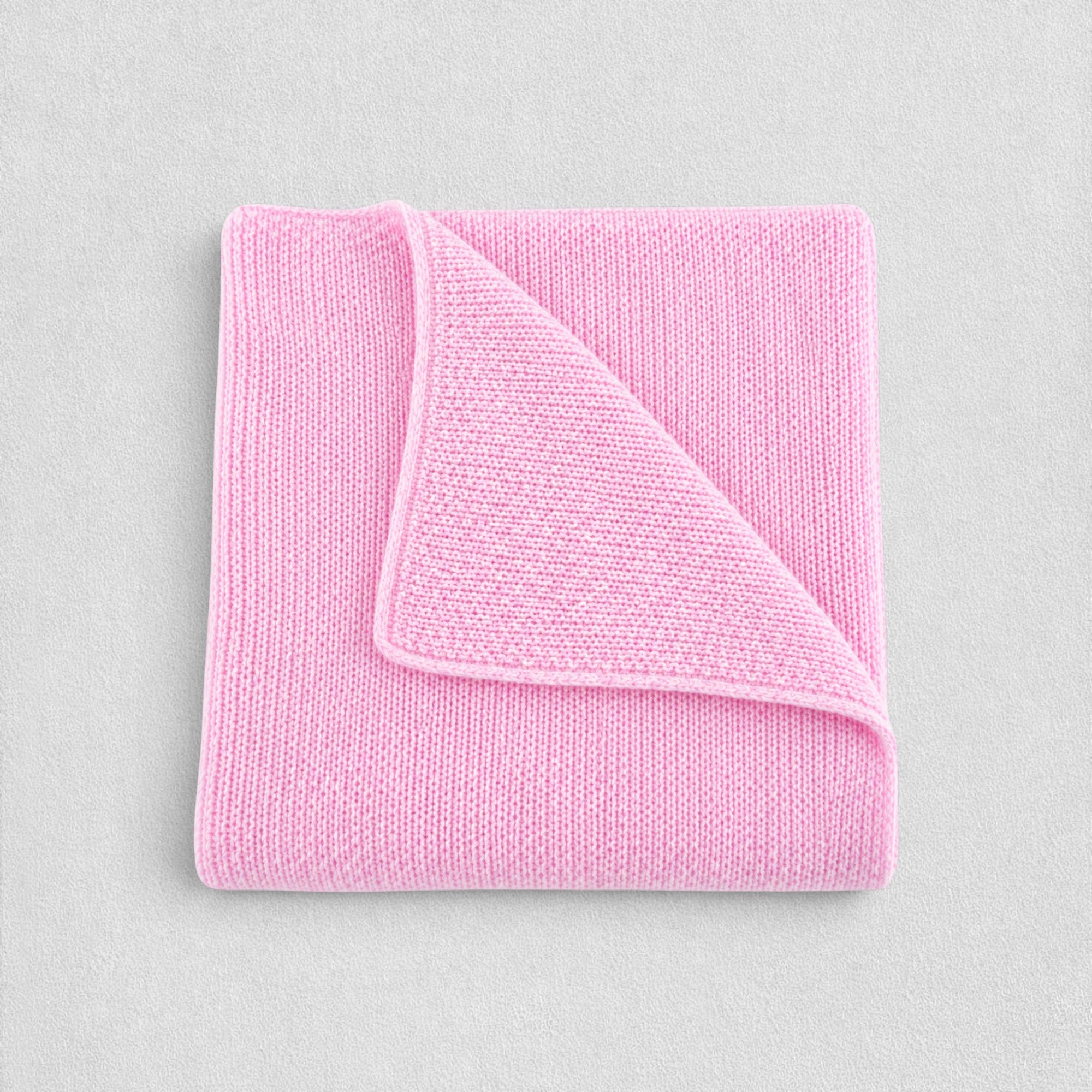 100% Cashmere Honeycomb Baby Blanket - Baby Pink