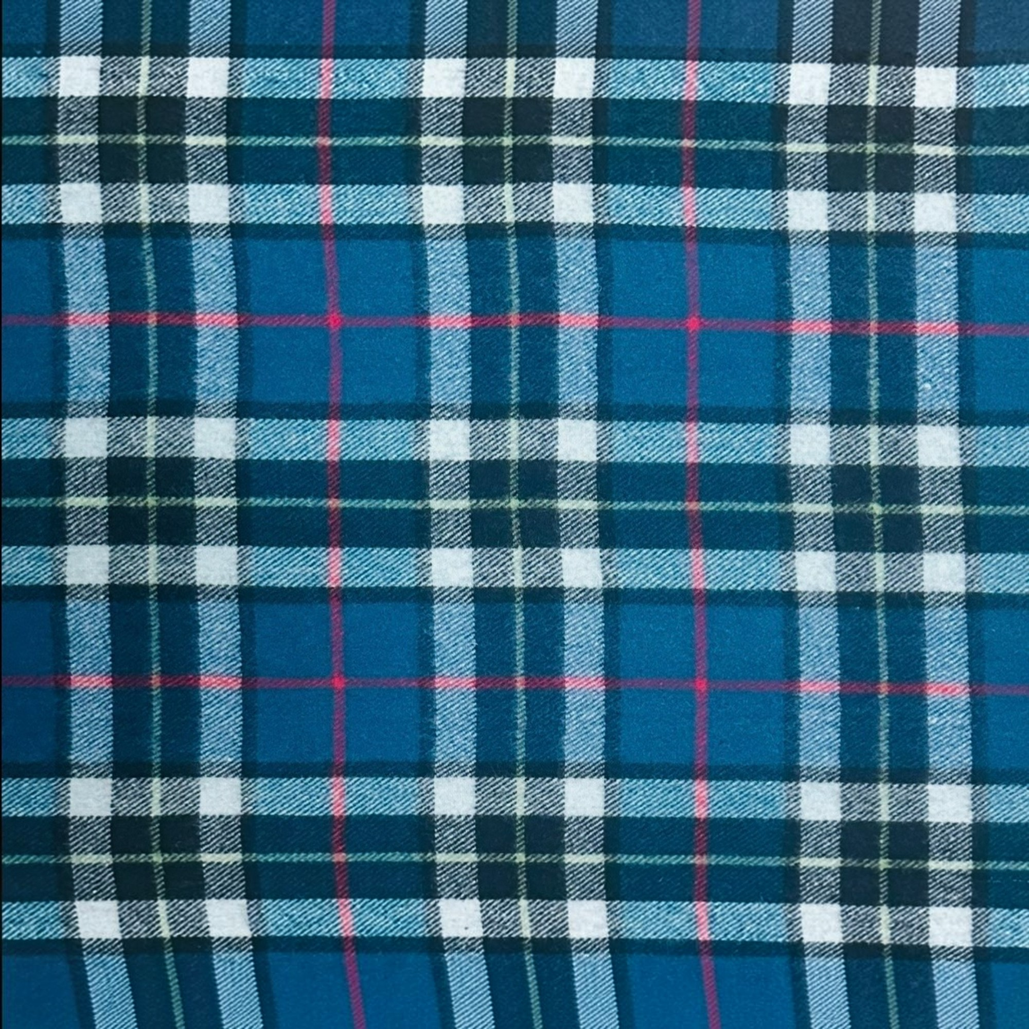 Thomson Blue - 100% Recycled Wool Tartan Blanket