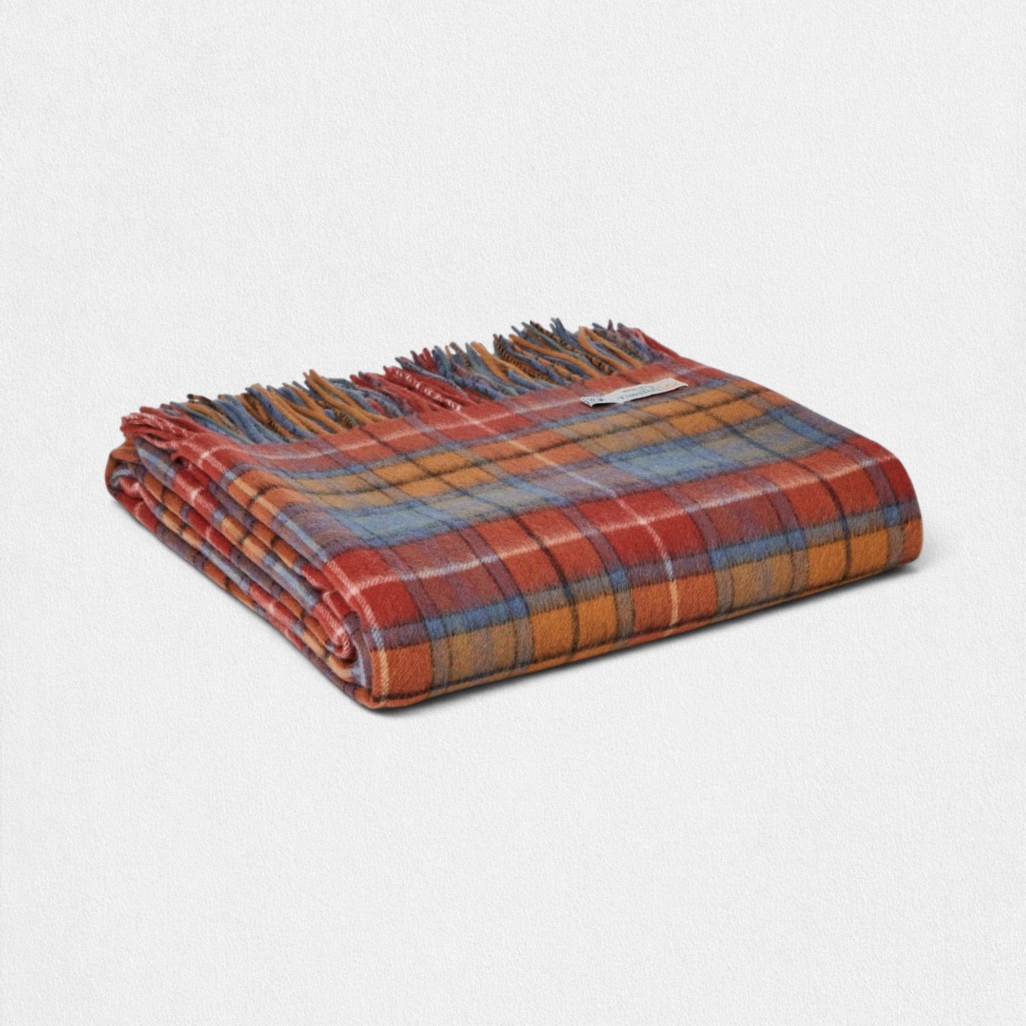 100% Lambswool Tartan Blanket