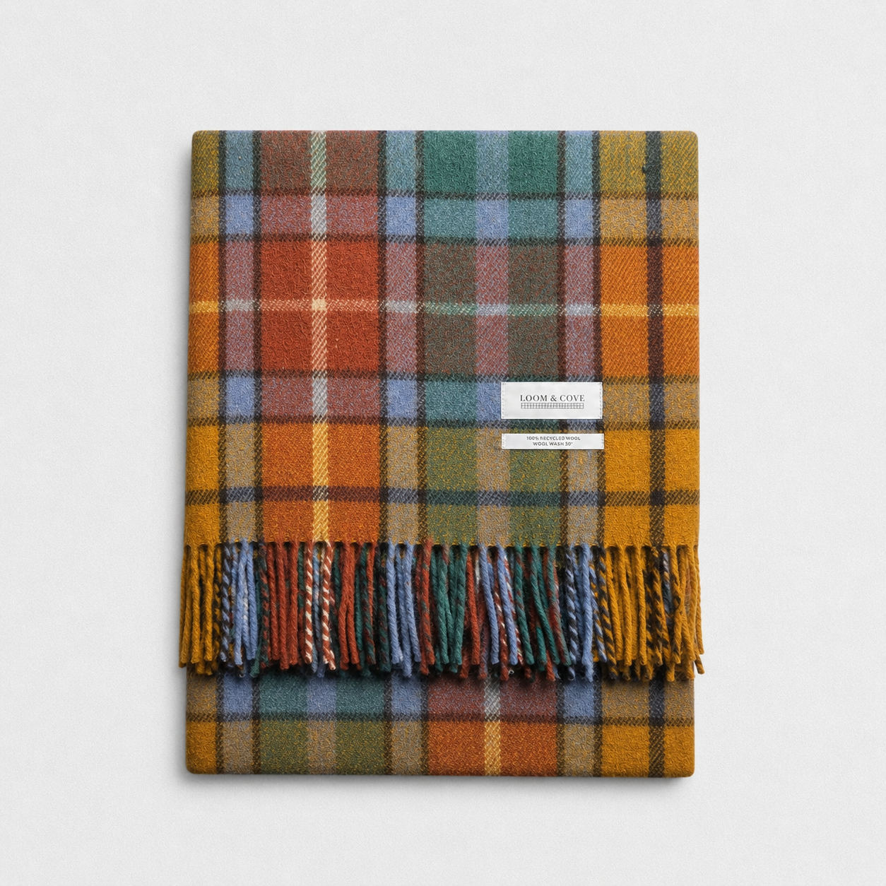 Antique Buchanan - 100% Recycled Wool Tartan Blanket