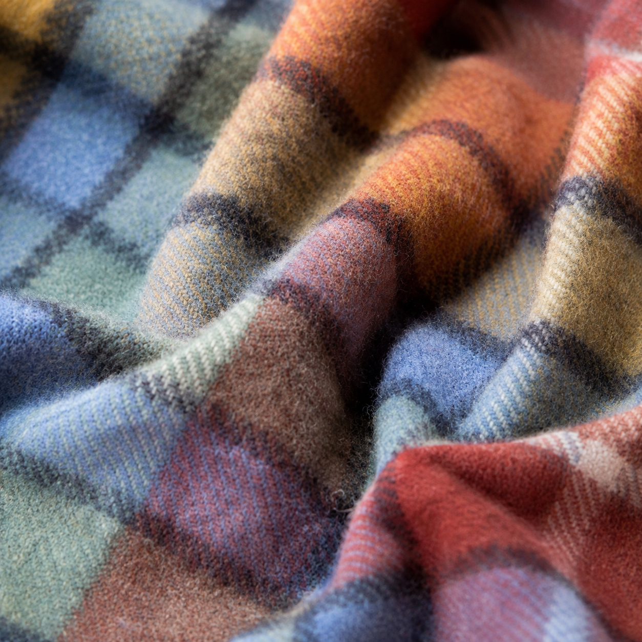 Antique Buchanan - 100% Recycled Wool Tartan Knee Blanket