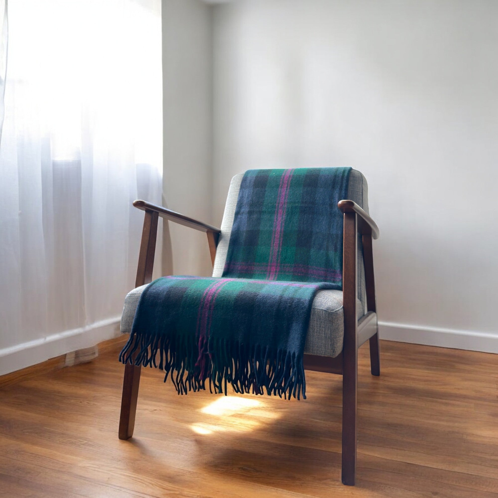 Baird - 100% Recycled Wool Tartan Knee Blanket