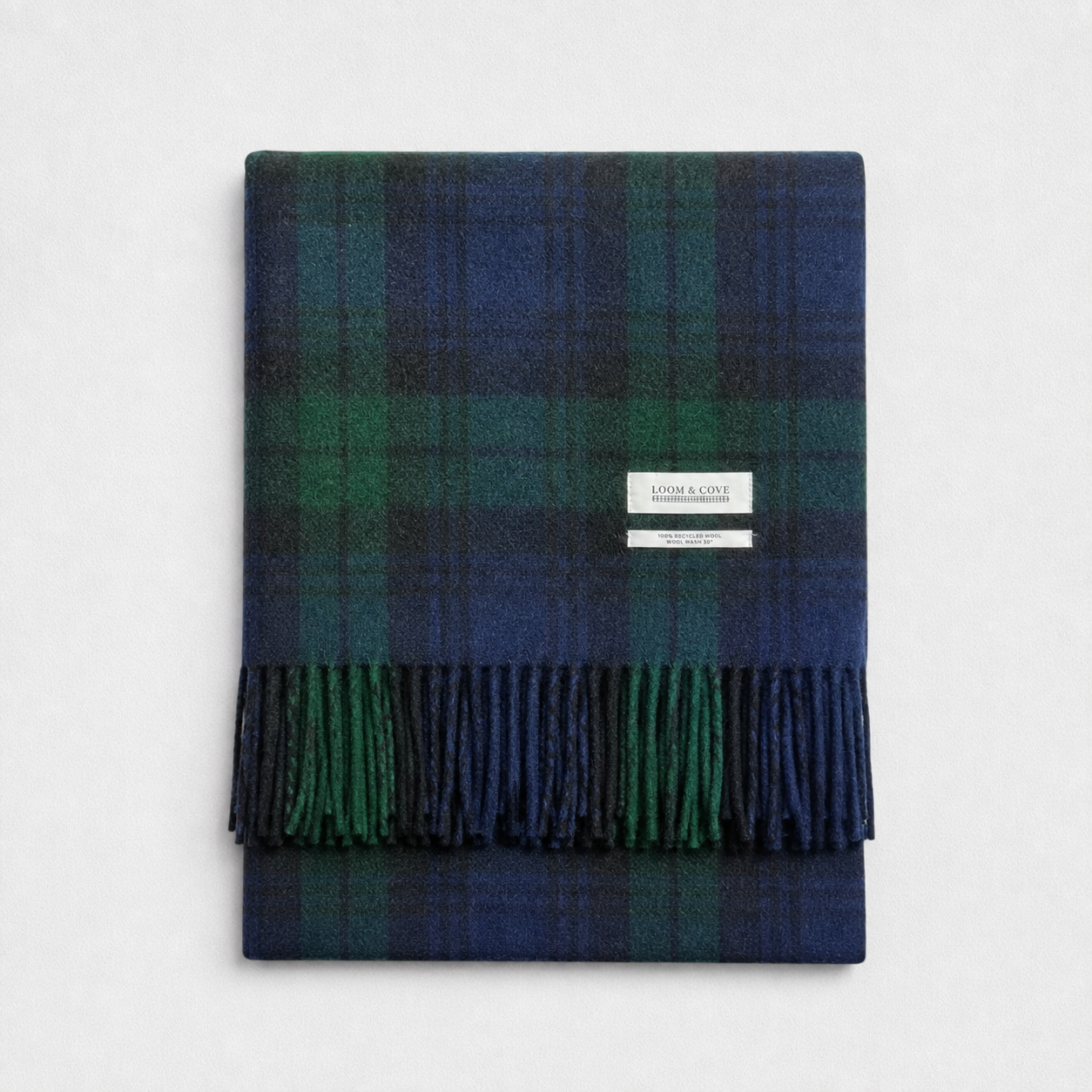 Blackwatch - 100% Recycled Wool Tartan Blanket