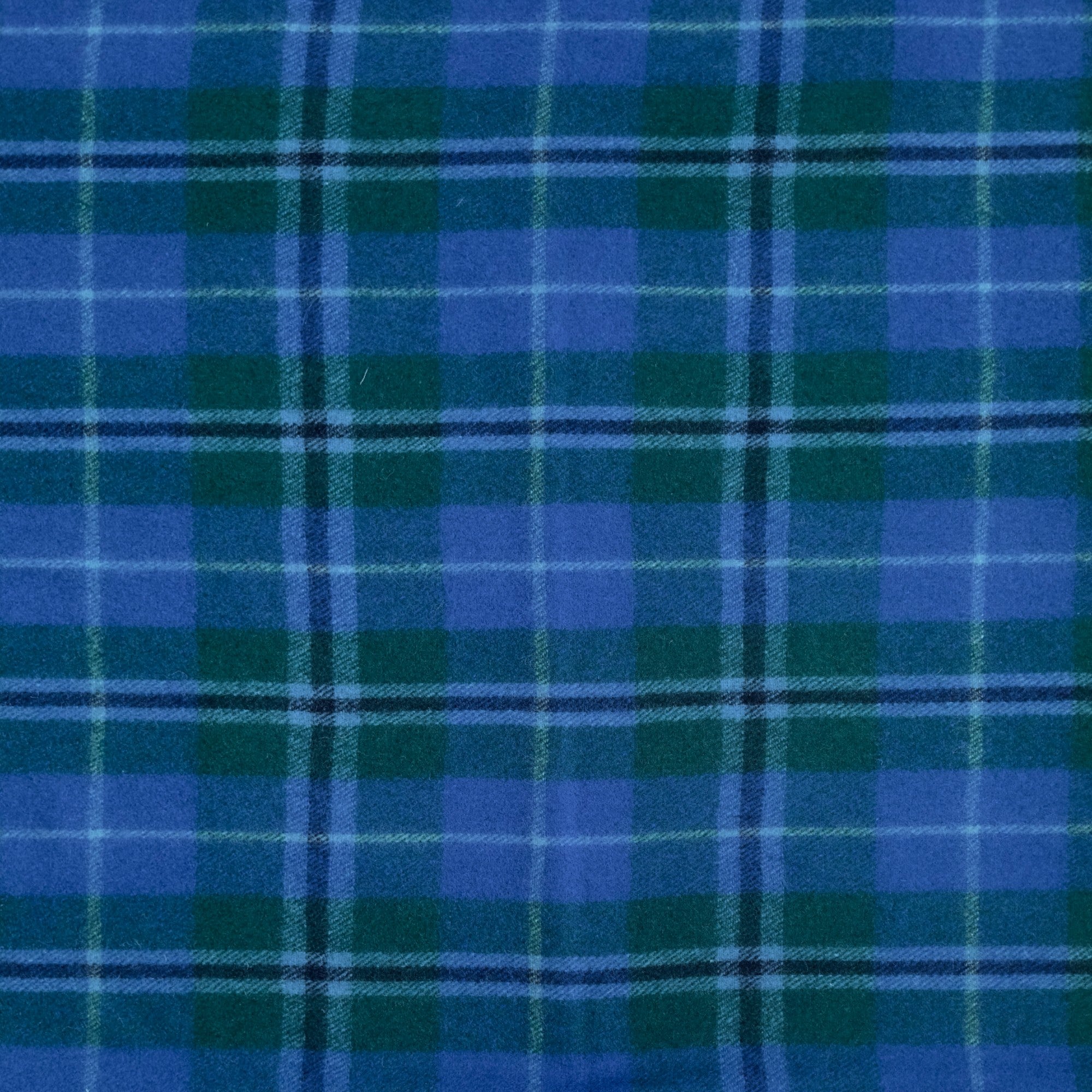 Douglas Blue - 100% Recycled Wool Tartan Blanket