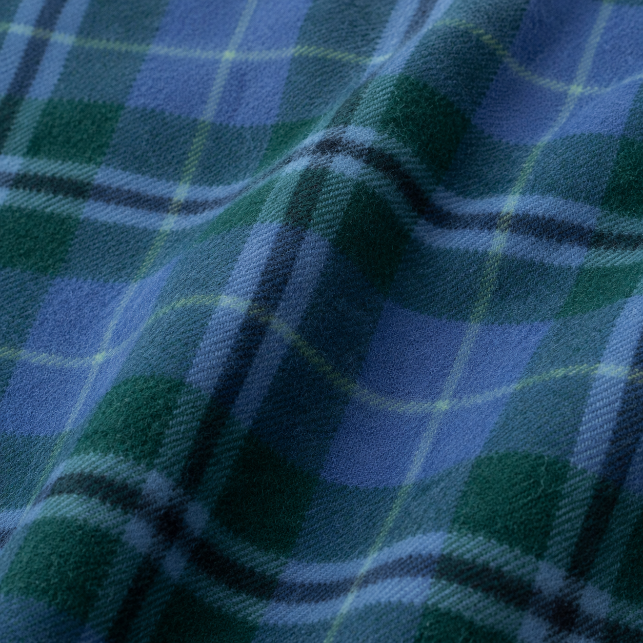 Douglas Blue - 100% Recycled Wool Tartan Knee Blanket