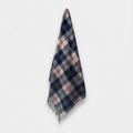Douglas Navy - 100% Recycled Wool Tartan Blanket