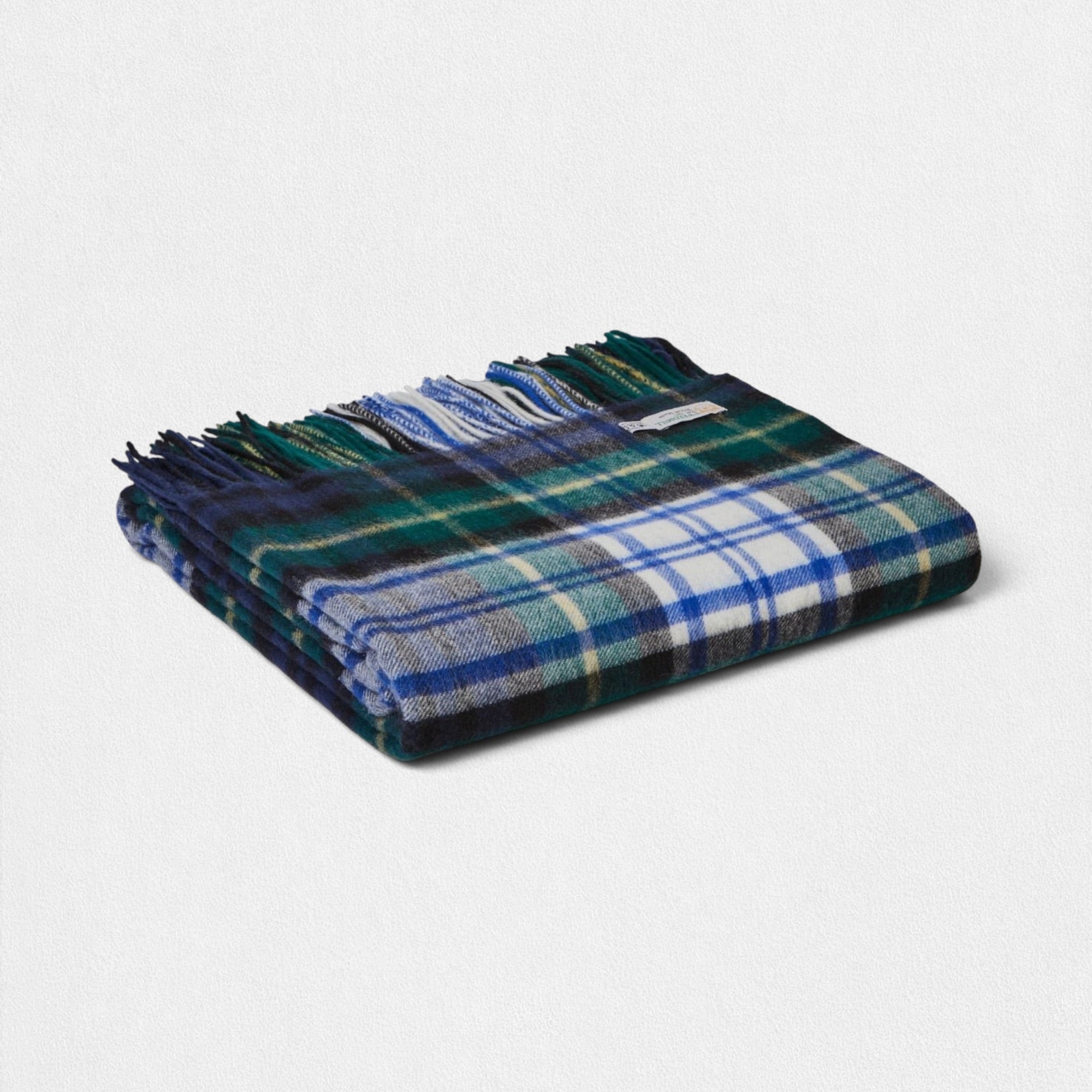 100% Lambswool Tartan Blanket