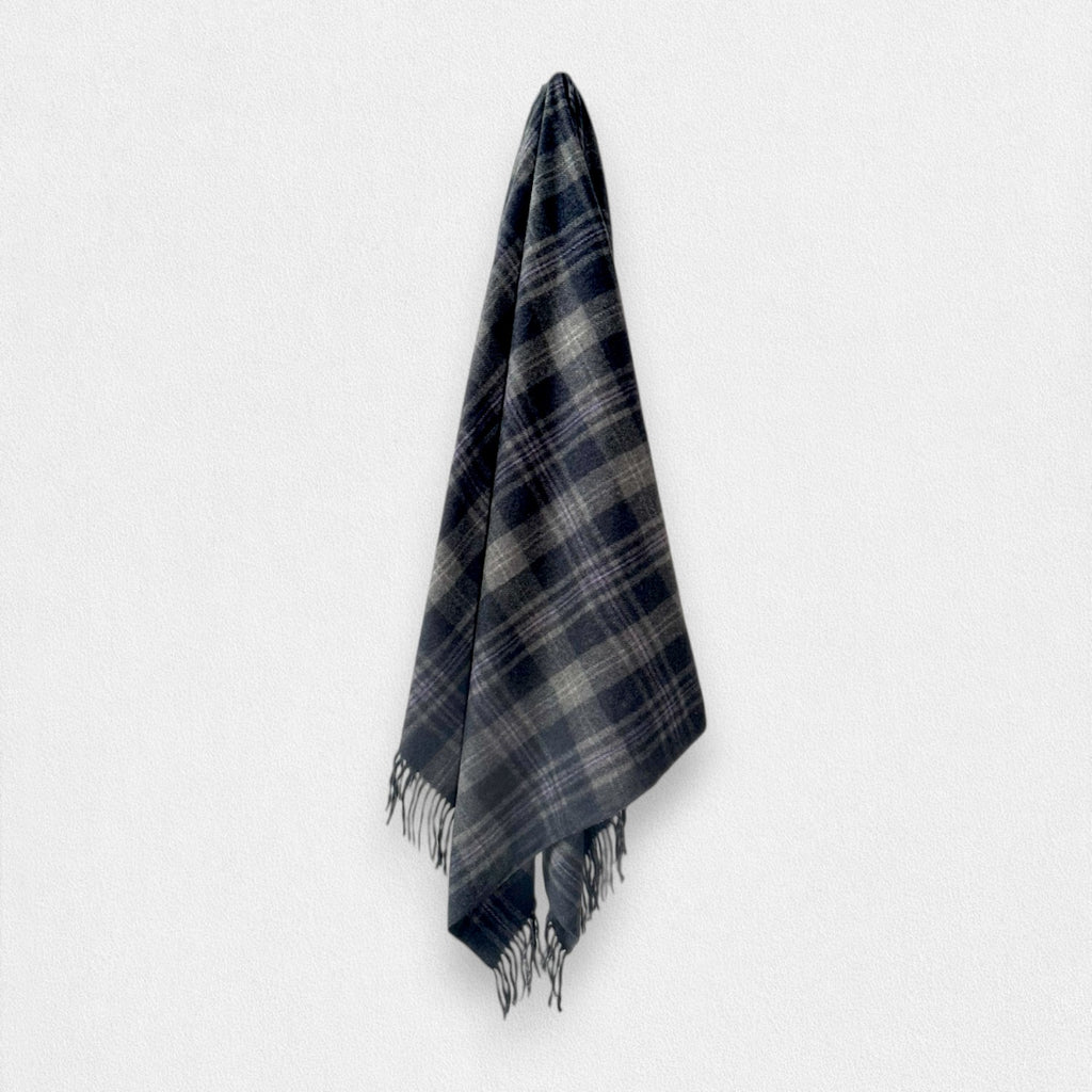 100% Recycled Wool Tartan Blanket