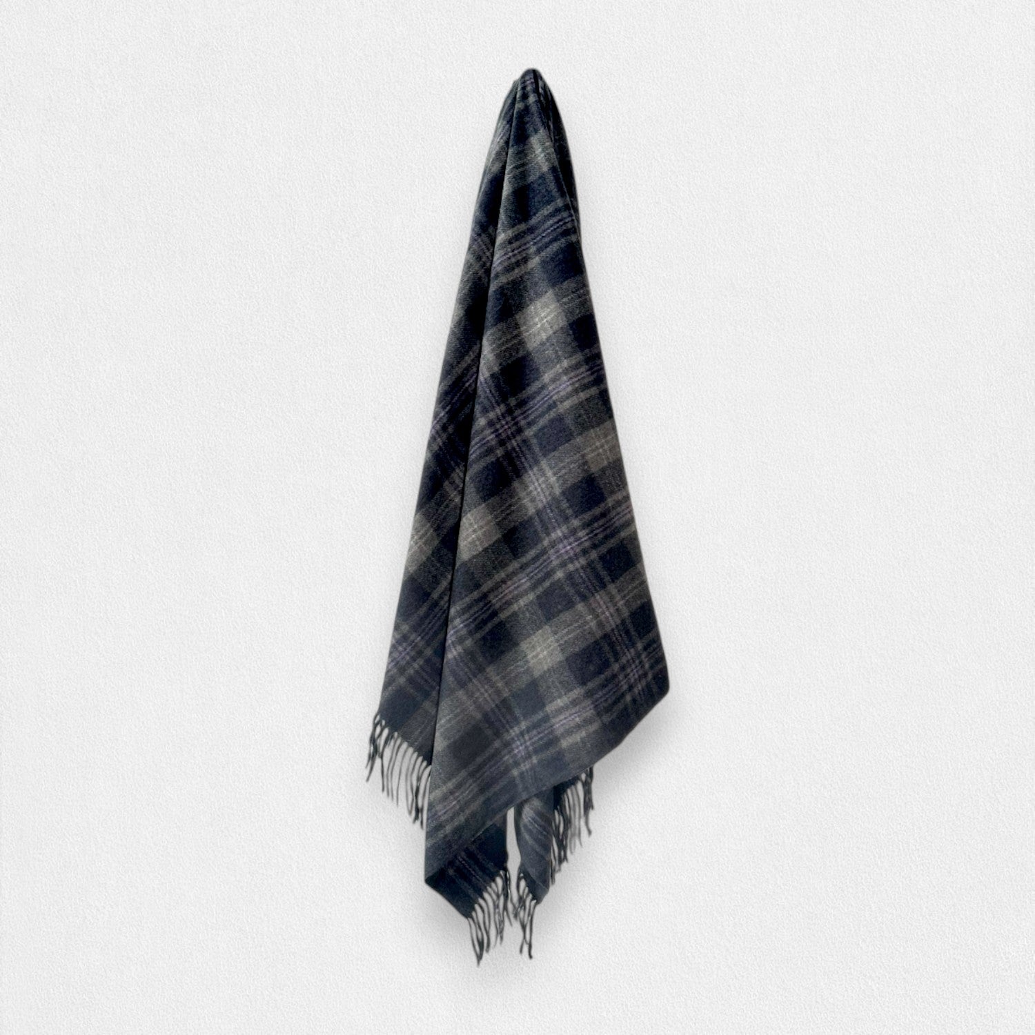 100% Recycled Wool Tartan Blanket