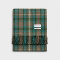 Fraser Hunting Weathered 100% Recycled Wool Tartan Blanket, product photo — Loom & Cove