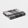 100% Lambswool Tartan Blanket -  Grey Dress Stewart