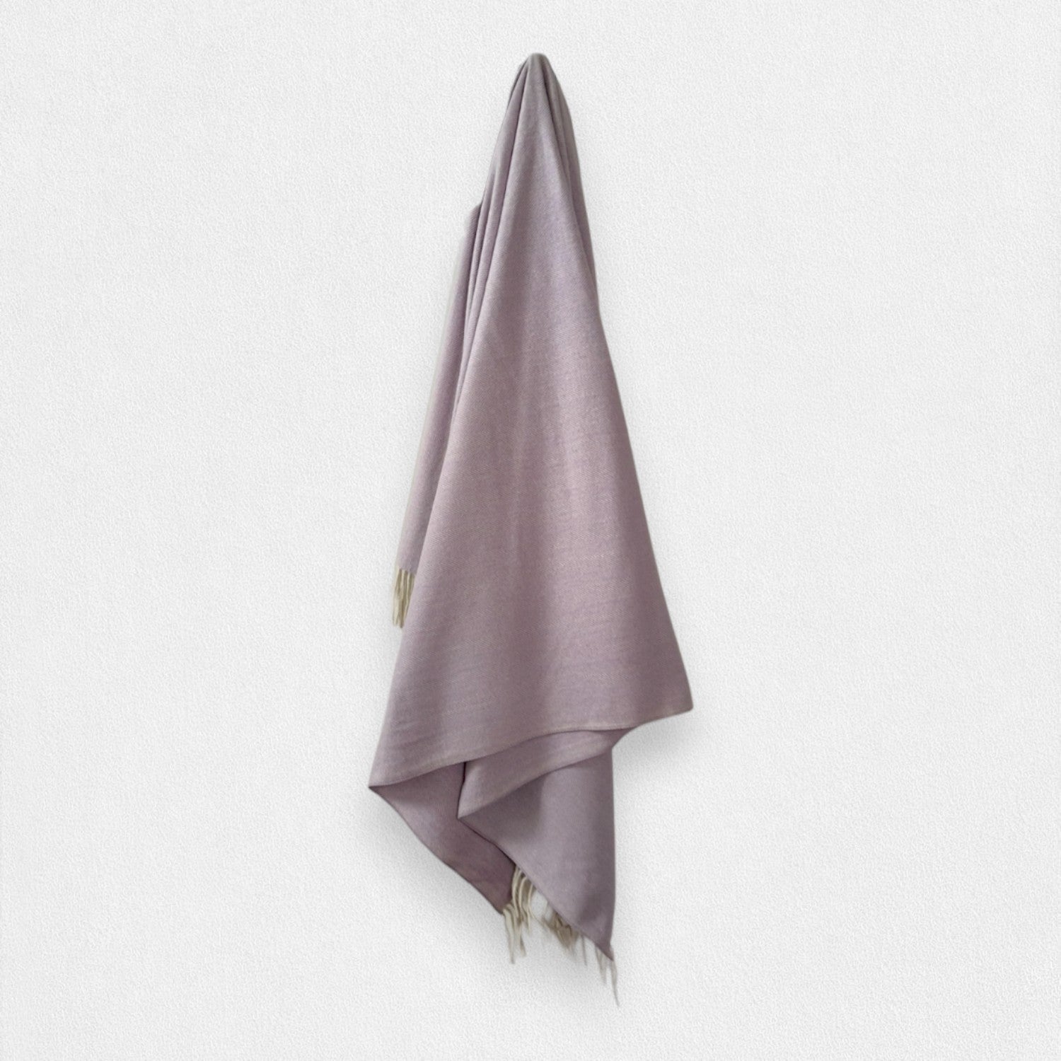 Orchid Herringbone - 100% Recycled Wool Tartan Blanket