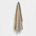 Sand Beige Herringbone - 100% Recycled Wool Tartan Blanket