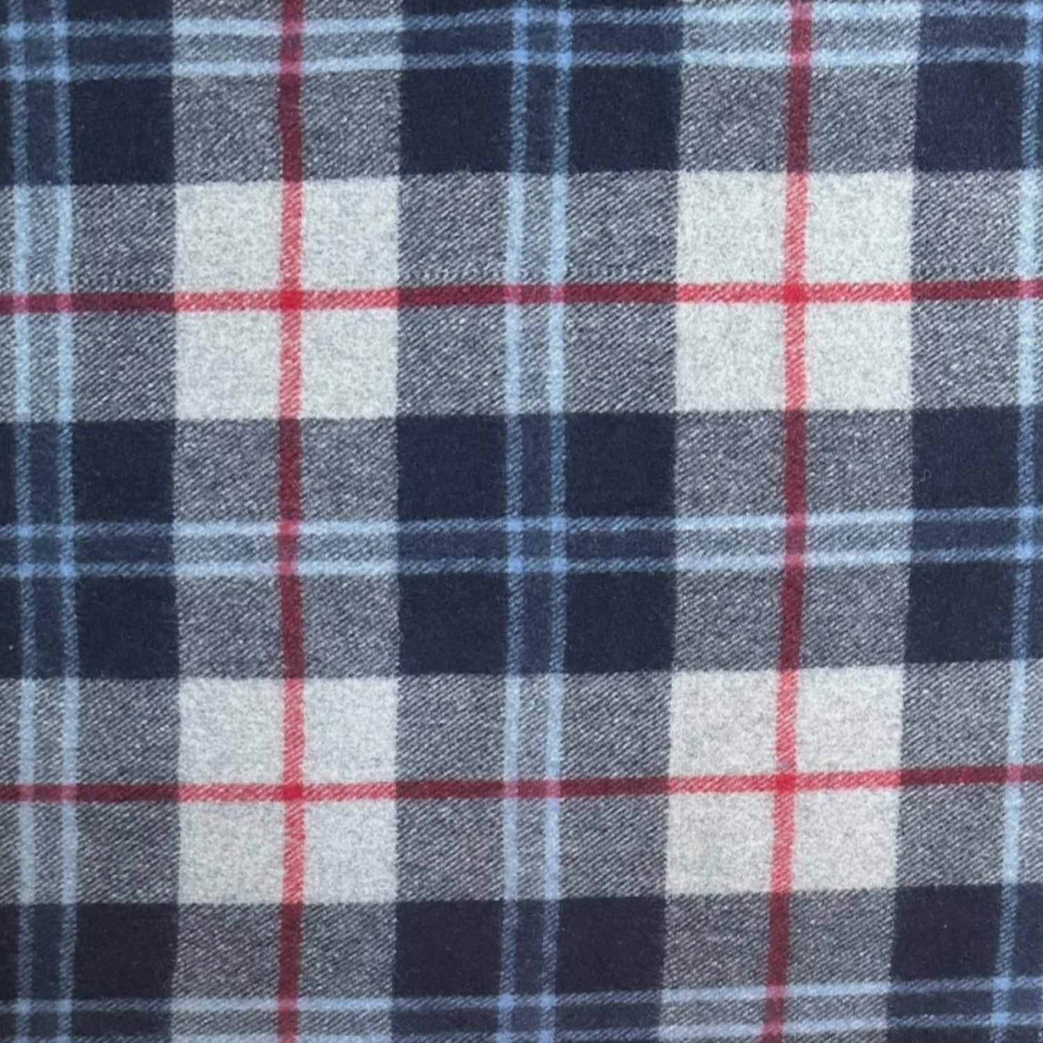 Douglas Navy - 100% Recycled Wool Tartan Blanket