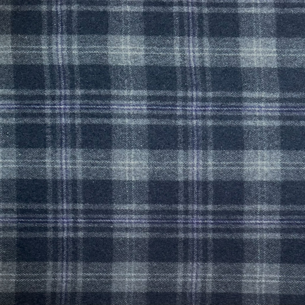 Flint Grey - 100% Recycled Wool Tartan Blanket