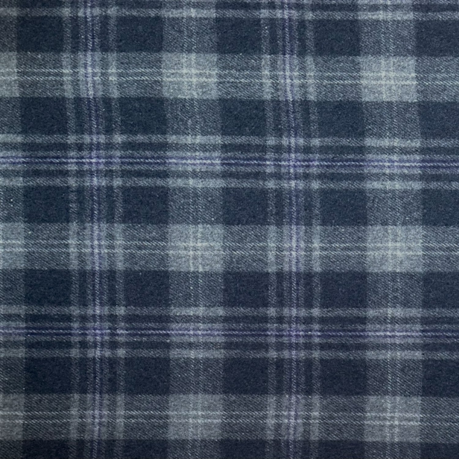 Flint Grey - 100% Recycled Wool Tartan Blanket