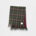 Harris Tweed Scarf - Green and Plum Check