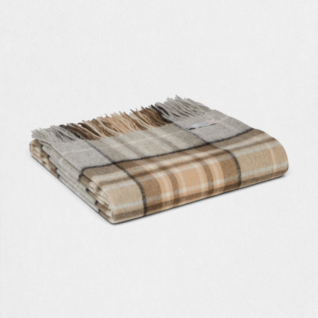 100% Lambswool Tartan Blanket -  MacKellar