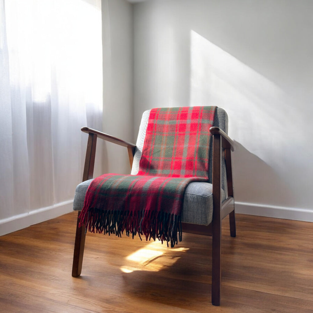 Maple - 100% Recycled Wool Tartan Knee Blanket
