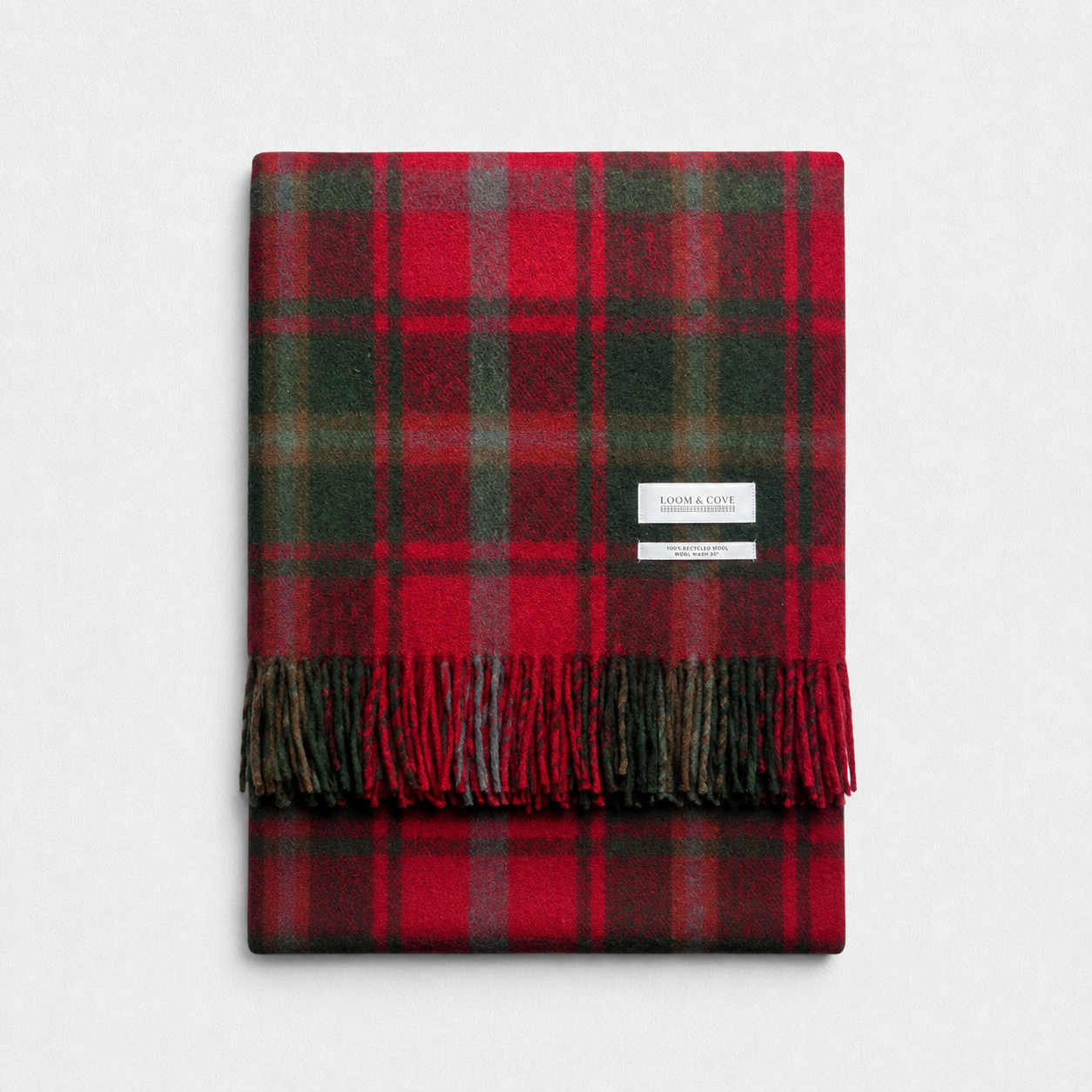 Maple - 100% Recycled Wool Tartan Blanket