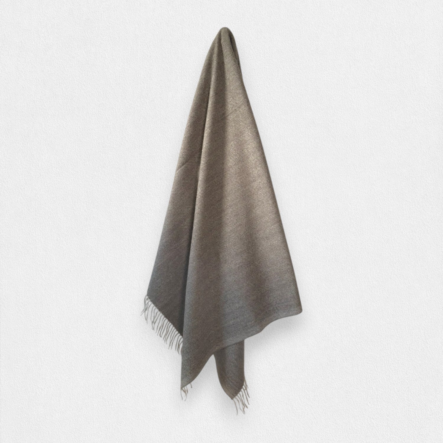 Natural Herringbone - 100% Recycled Wool Tartan Blanket