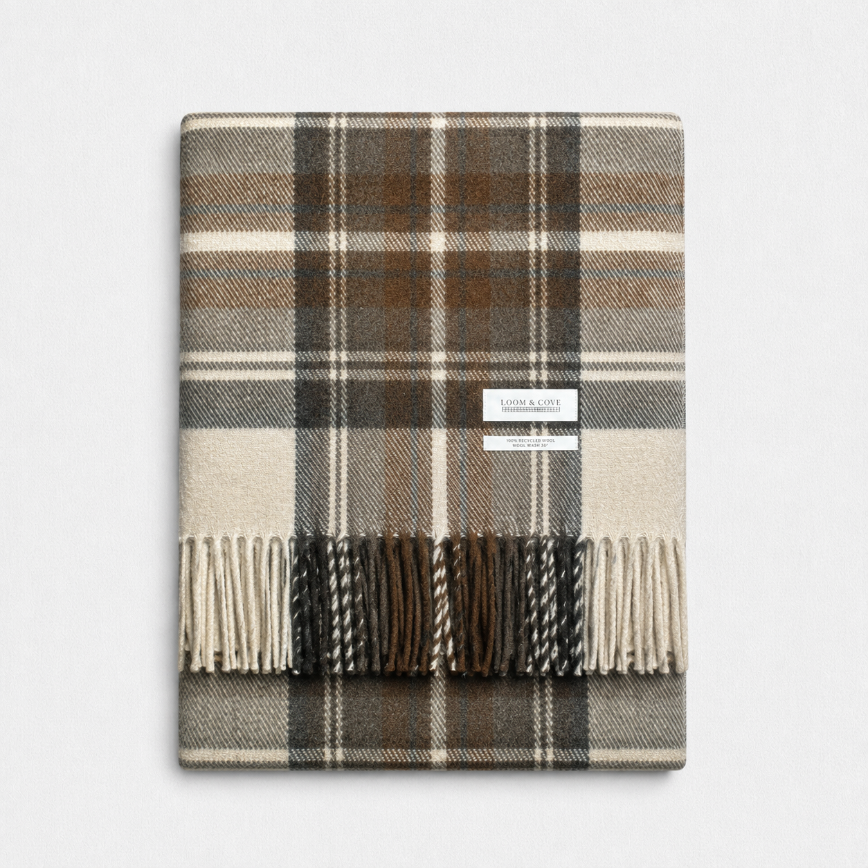 Natural Dress - 100% Recycled Wool Tartan Blanket