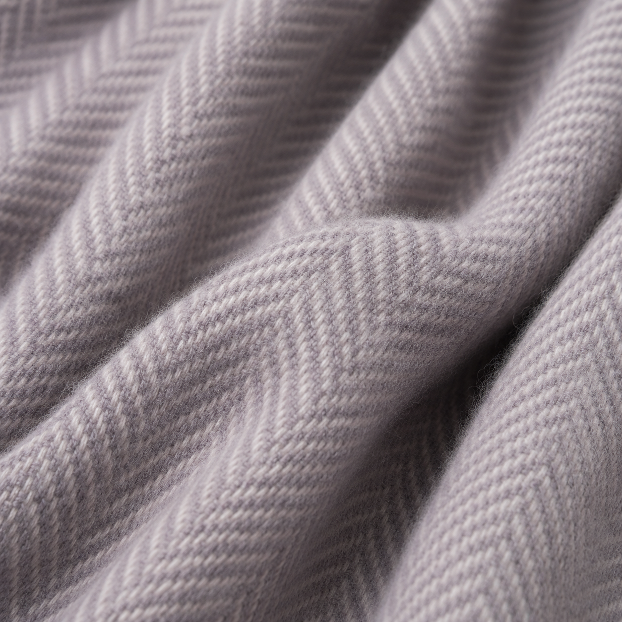 Orchid Herringbone - 100% Recycled Wool Tartan Blanket
