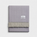 Orchid Herringbone 100% Recycled Wool Blanket, product photo — Loom & Cove