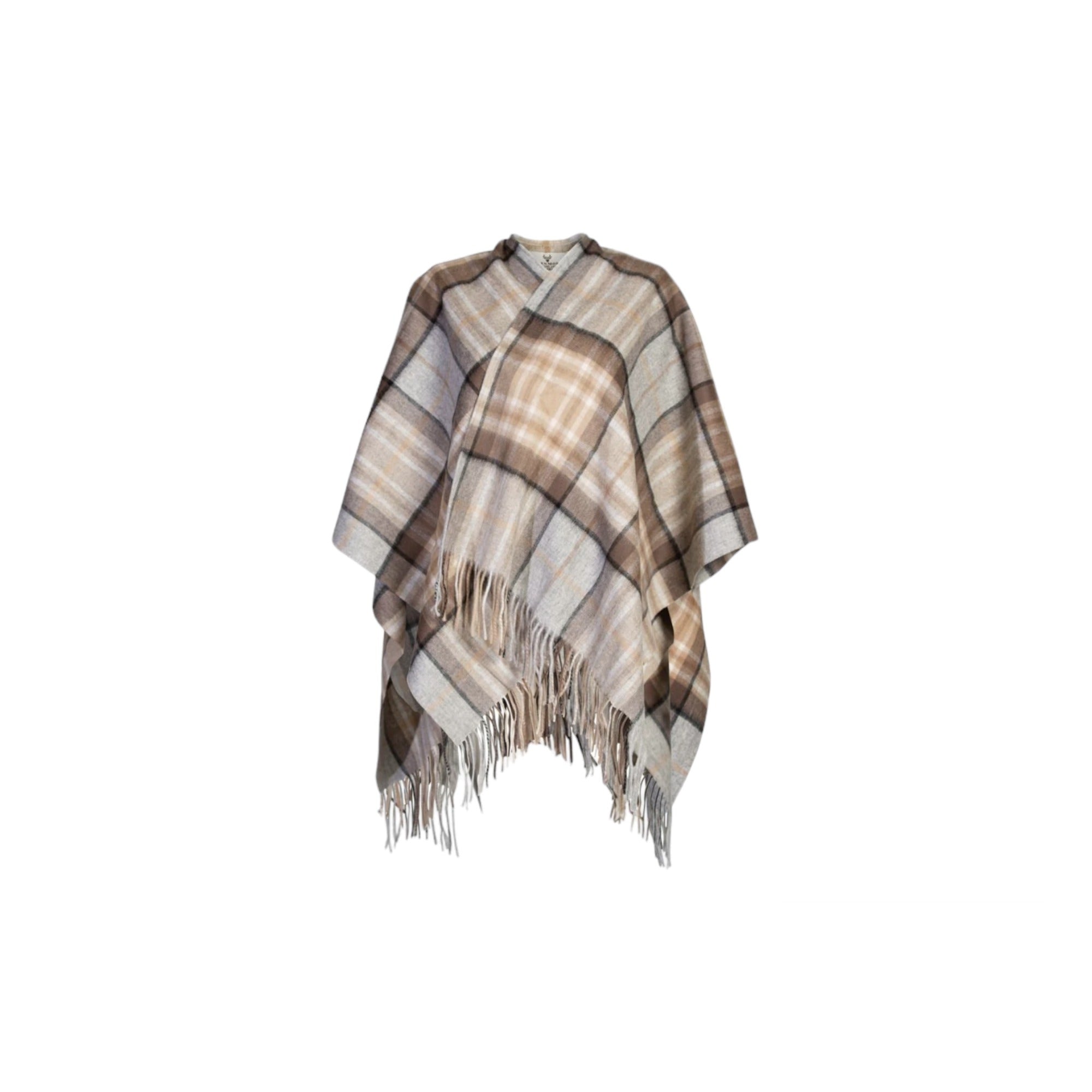 100% Lambswool Tartan Cape