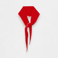 100% Cashmere Triangle Scarf - Red Stitch Edge