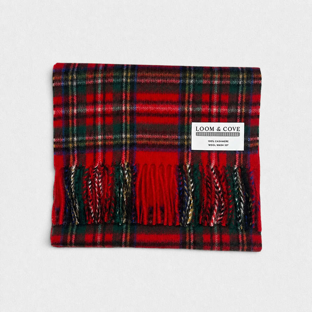 Royal Stewart - 100% Cashmere Tartan Scarf
