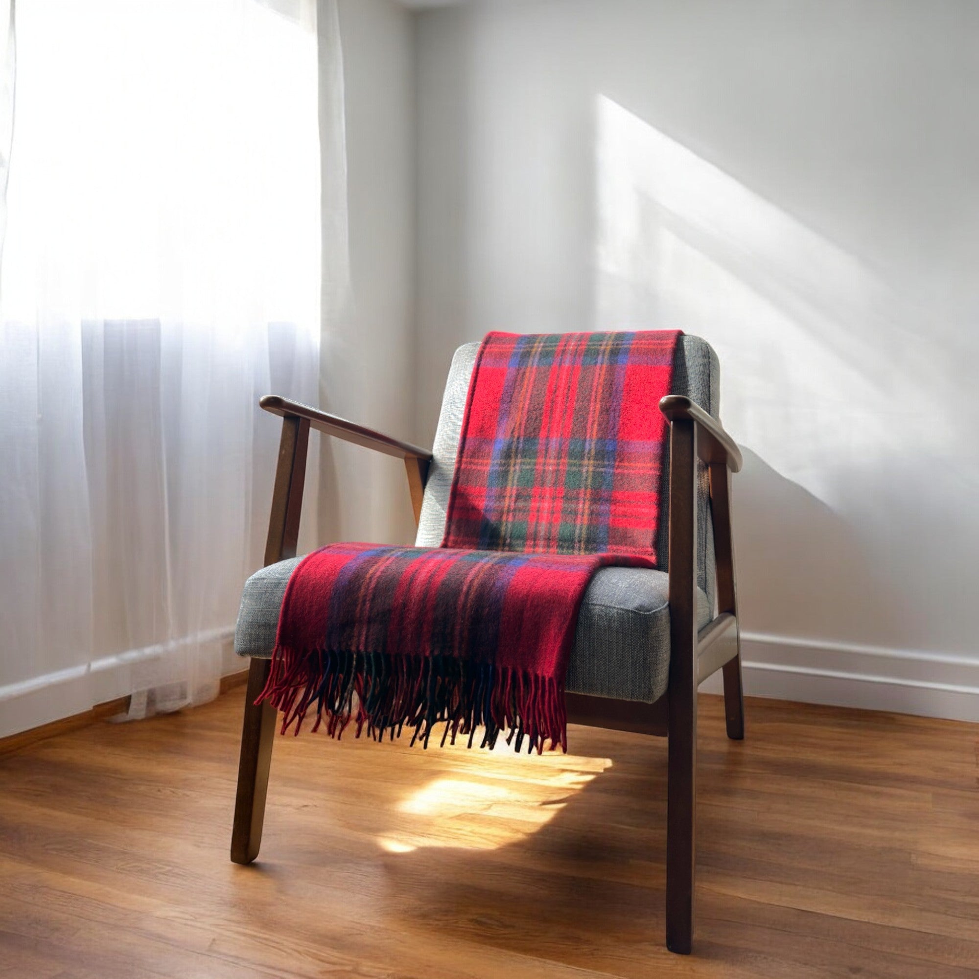 Royal Stewart - 100% Recycled Wool Tartan Knee Blanket