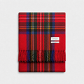 Royal Stewart 100% Recycled Wool Tartan Blanket, product photo — Loom & Cove