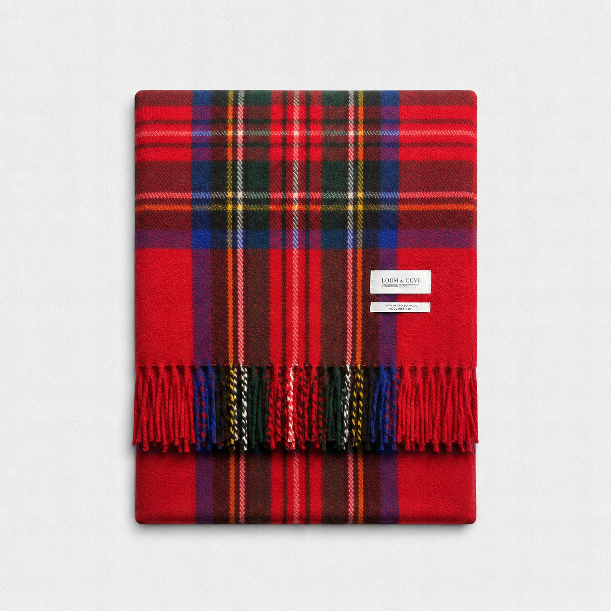Royal Stewart - 100% Recycled Wool Tartan Blanket