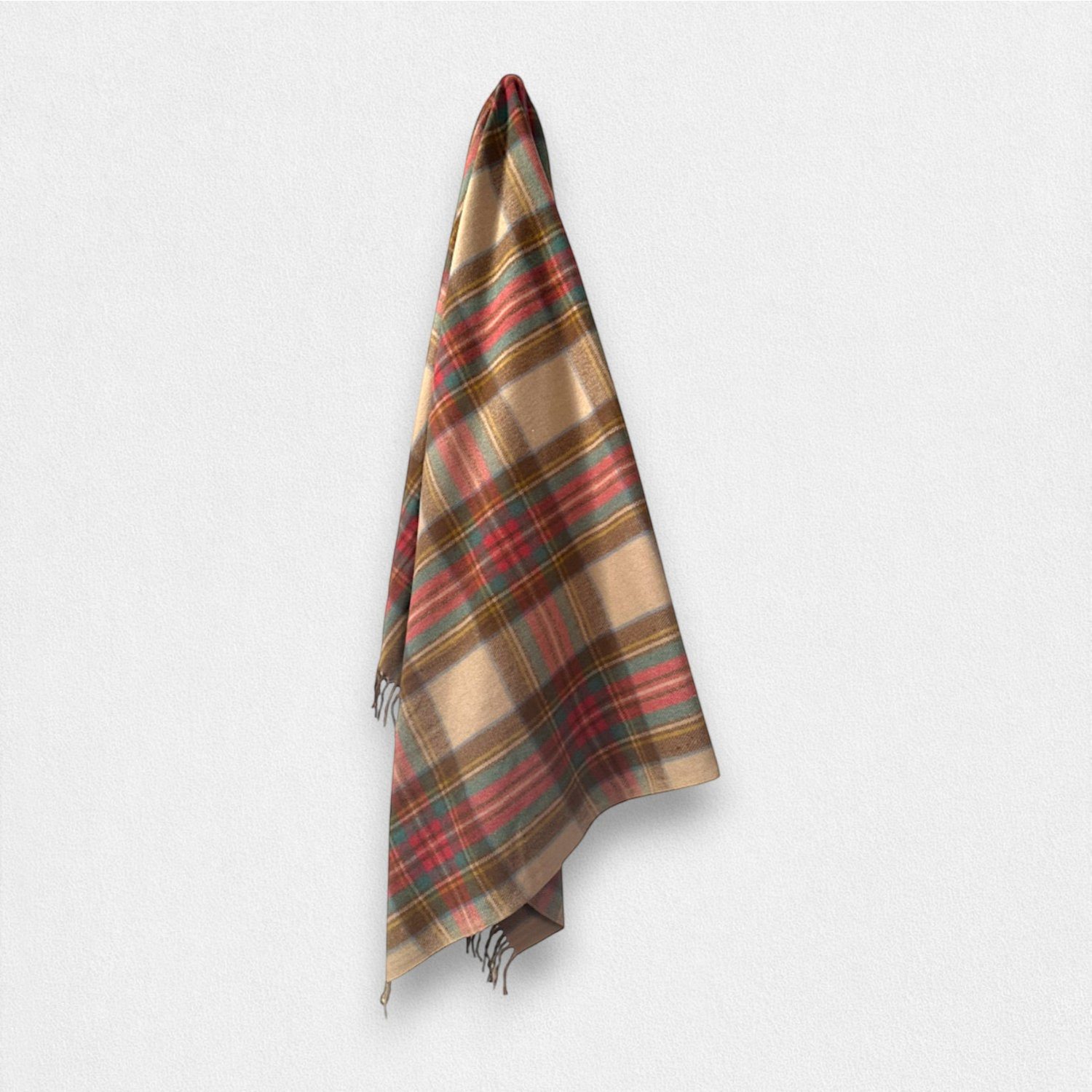 100% Recycled Wool Tartan Blanket