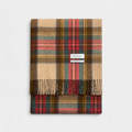 Stewart Dress Antique 100% Recycled Wool Tartan Blanket, product photo — Loom & Cove