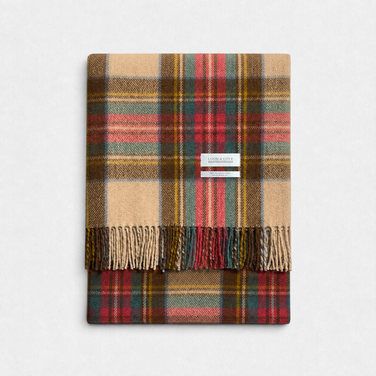 Stewart Dress Antique - 100% Recycled Wool Tartan Blanket