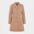 Women's Harris Tweed Coat (Zoe) - Rust Herringbone