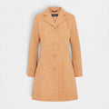 Women's Harris Tweed Coat (Zoe) - Orange Herringbone