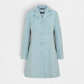 Women's Harris Tweed Coat (Zoe) - Blue Herringbone