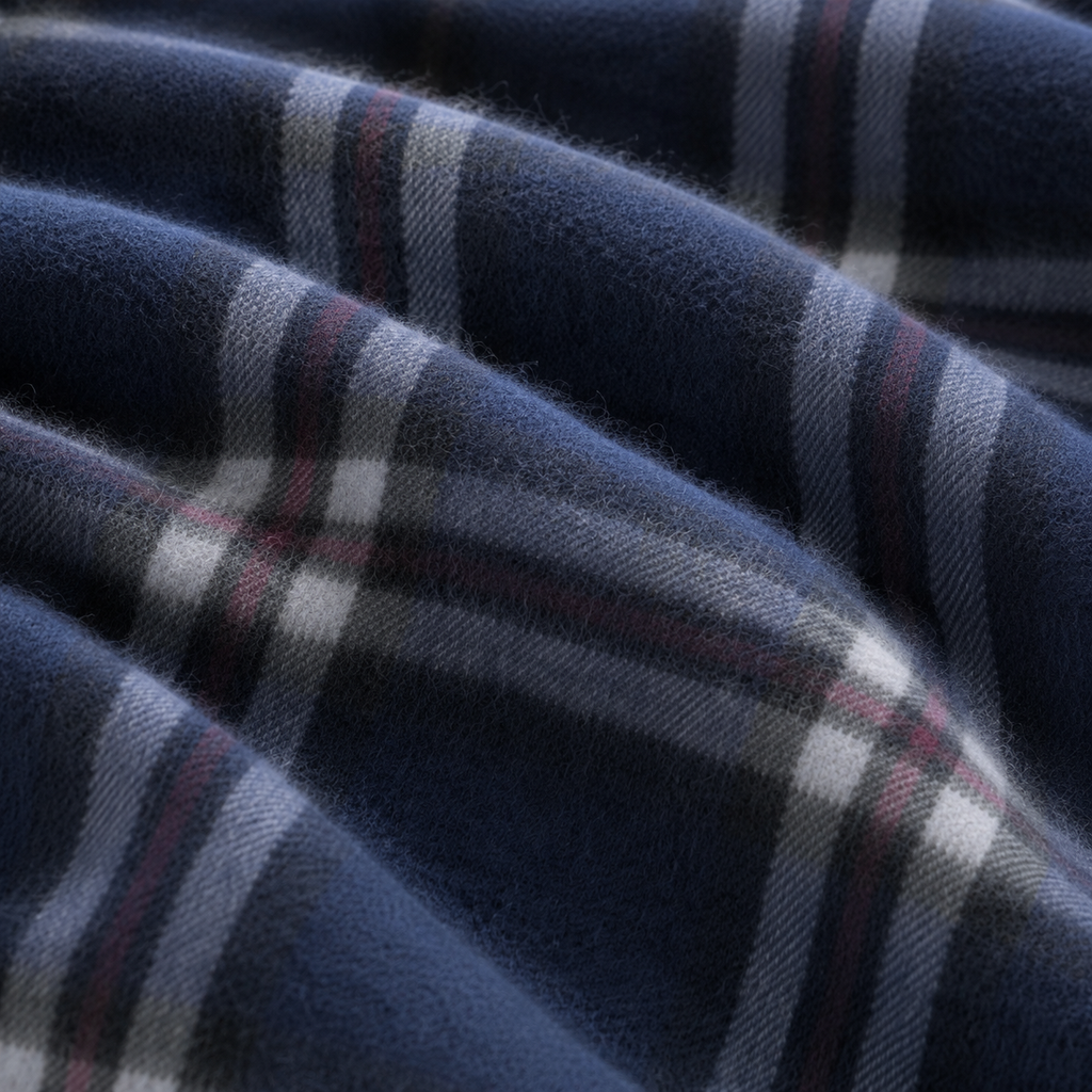 Thomson Blue - 100% Cashmere Tartan Scarf