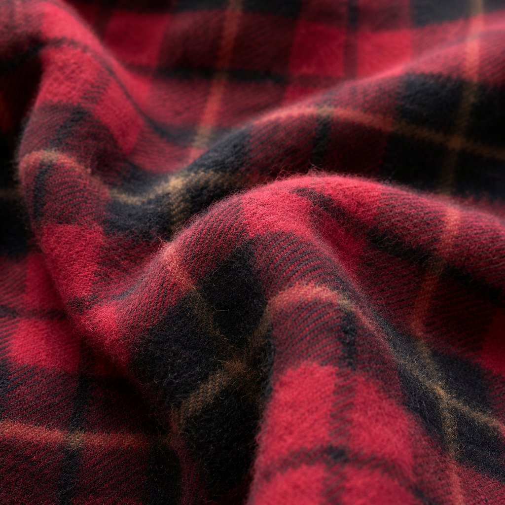 Wallace 100% Recycled Wool Tartan Blanket, product photo — Loom & Cove