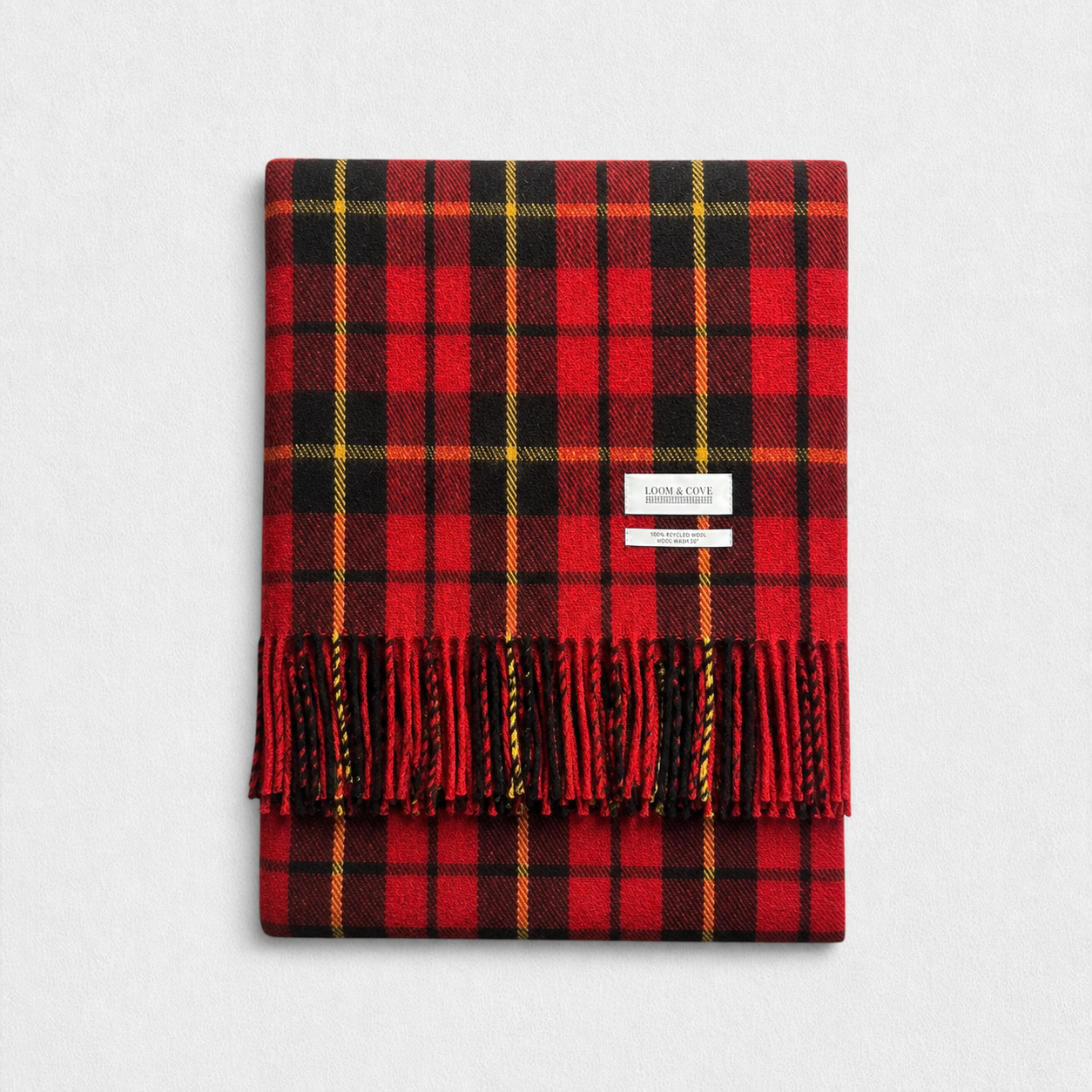 Wallace - 100% Recycled Wool Tartan Blanket