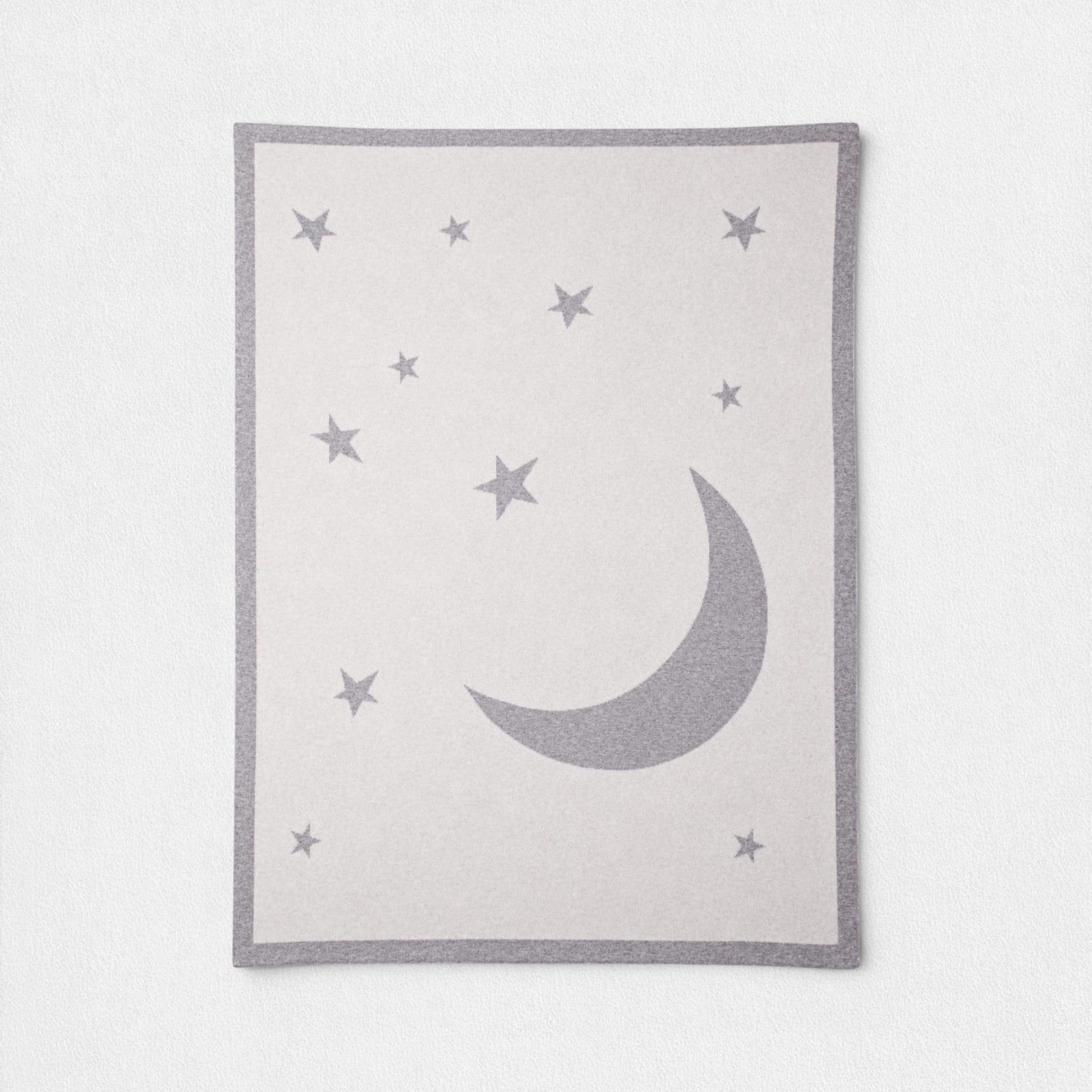 100% Cashmere Baby Blanket - Moon & Stars