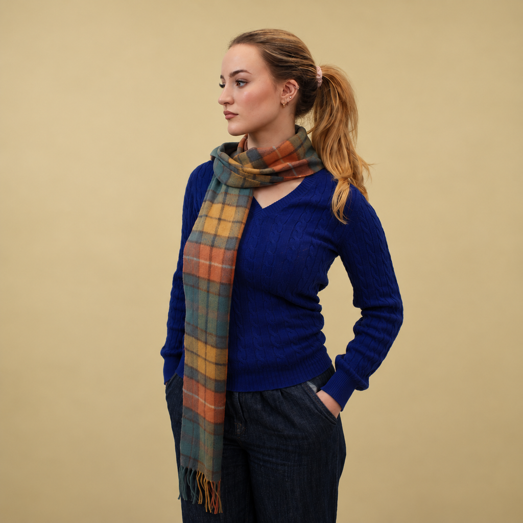 Antique Buchanan - 100% Lambswool Tartan Scarf