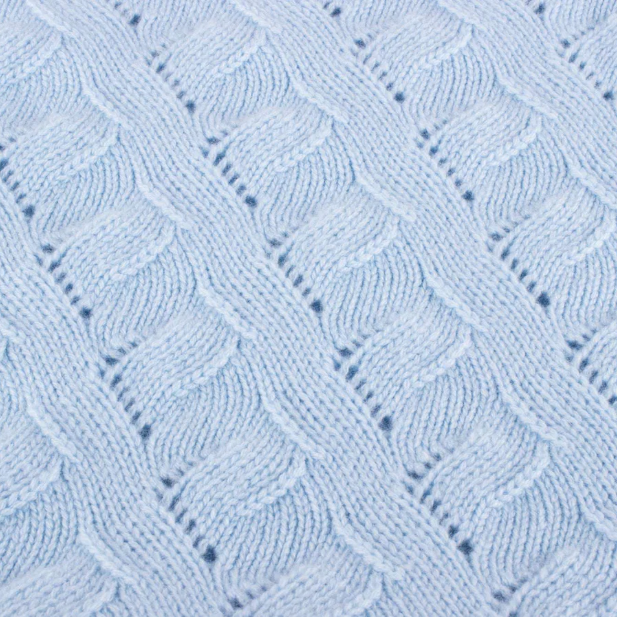 100% Cashmere Cable Knit Baby Blanket